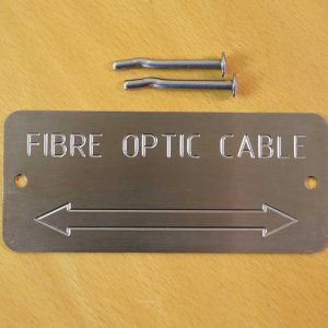 Stainless Fibre Optic Label