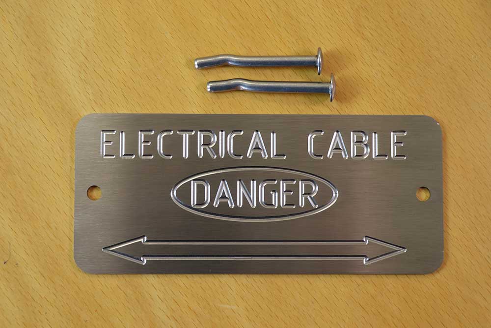 Stainless Steel Engraved Plates, Labels, Cable Markers